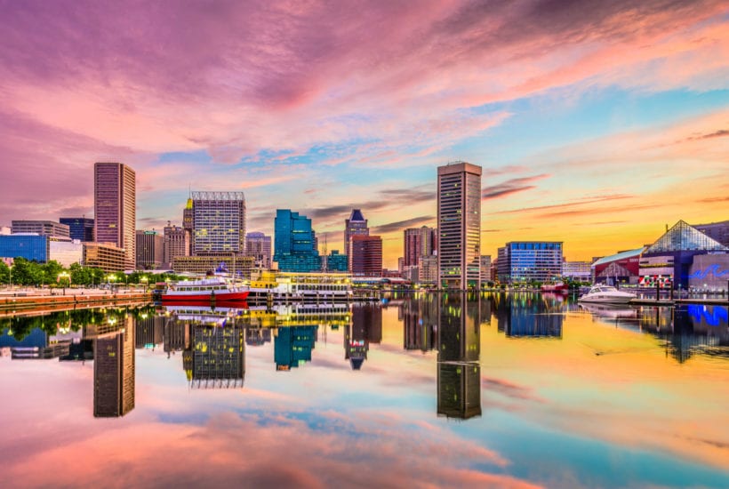 Baltimore, Maryland, USA skyline on the Inner Harbor | © Sean Pavone/Shutterstock